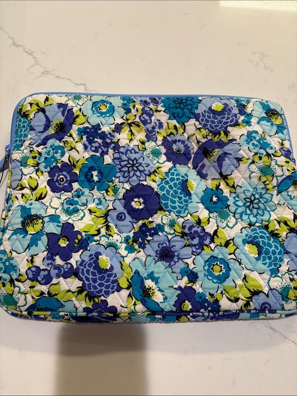 Vera Bradley Blue Floral Quilted computer bag